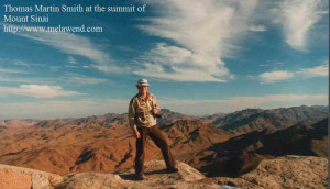 ddd - Tom atop Mount Sinai