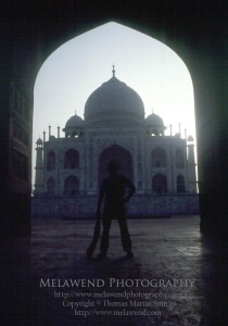 INDIA TAJ Tom as Indy - at the Taj Mahal