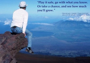 ! Me on top of dinosaur head a - Haleakala - Copy