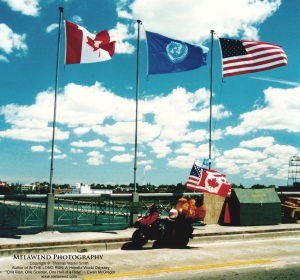 Melawend on the Peace Bridge